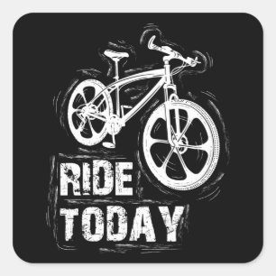Pegatina Cuadrada Montaña Bicicleta Bicicleta Ciclismo MTB Gift Idea