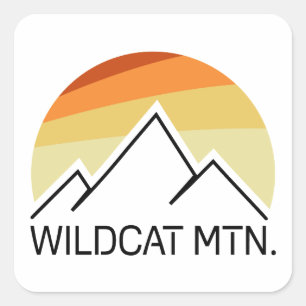 Pegatina Cuadrada Montaña Wildcat New Hampshire Retro