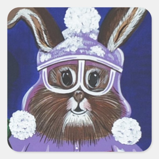 Pegatina Cuadrada Monte Bachelor Brats (Anverso)