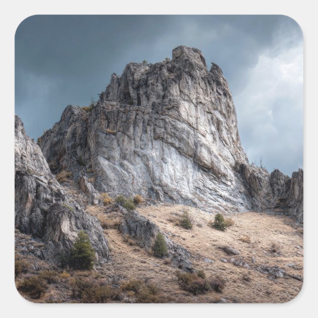 Pegatina Cuadrada Monte Besh Barmag (Anverso)