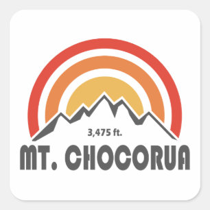 Pegatina Cuadrada Monte Chocorua New Hampshire