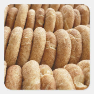 Pegatina Cuadrada Montones de Snickerdoodles