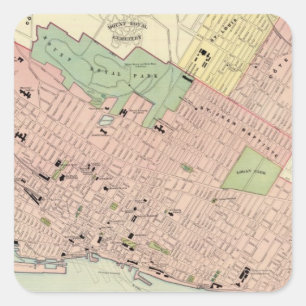 Pegatina Cuadrada Montreal