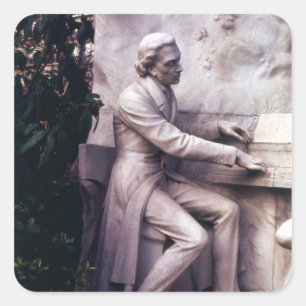 Pegatina Cuadrada Monumento a Frederic Chopin