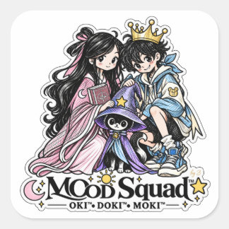 Pegatina Cuadrada MOoD Squad™ | OKI DOKI MOKI Personaje Sticker