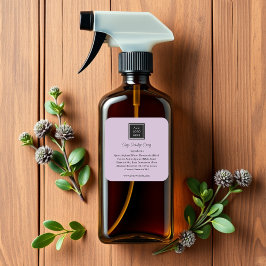 Pegatina Cuadrada Morado | Etiquetas de productos de ingredientes de