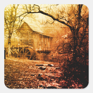 Pegatina Cuadrada Morning Mist