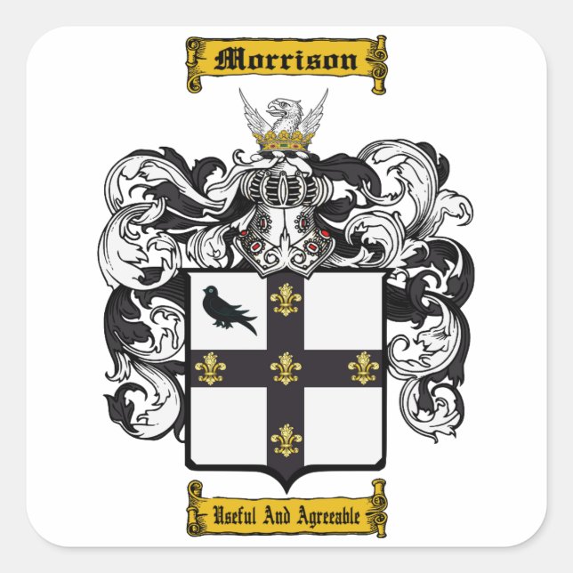 Pegatina Cuadrada Morrison (Anverso)
