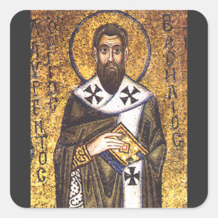 Pegatina Cuadrada Mosaico de San Basilio el Grande