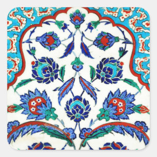 Pegatina Cuadrada mosaico iznik