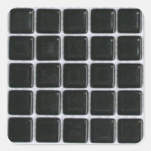 Pegatina Cuadrada mosaico-pegatina-vidrio-negro-cuadrados