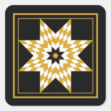 Motif de celebración de Estrella de Oro y Negro de