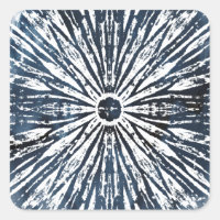 Motif radial de tinta índigo