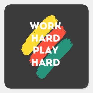 Pegatina Cuadrada Motivación Cita Moda y texto positivo