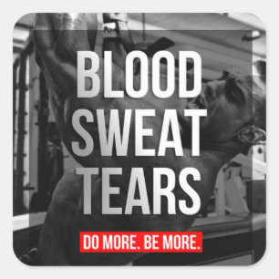 Pegatina Cuadrada Motivación de entrenamiento