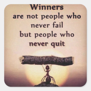 Pegatina Cuadrada Motivación de entrenamiento de gimnasio