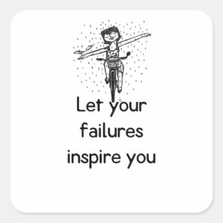 Pegatina Cuadrada Motivational life quote Sticker