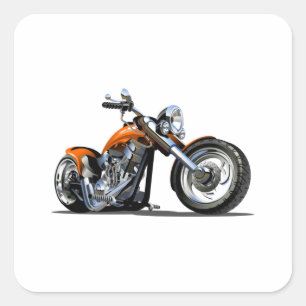 Pegatina Cuadrada motocicleta personalizado