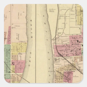 Pegatina Cuadrada Moundsville, Virginia Occidental