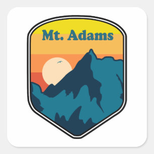 Pegatina Cuadrada Mount Adams New Hampshire Sunrise