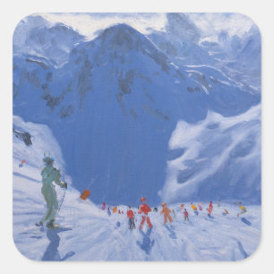 Pegatina Cuadrada Mountain Shadow 2009