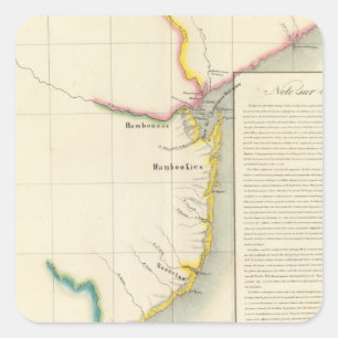 Pegatina Cuadrada Mozambique, Suráfrica 52