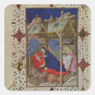 Pegatina Cuadrada MS 11060-11061 Horas de Notre Dame: Prime, The Bir