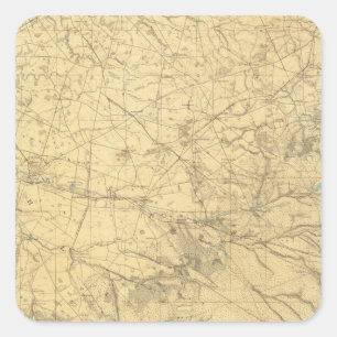 Pegatina Cuadrada Mt. Holly, Nueva Jersey