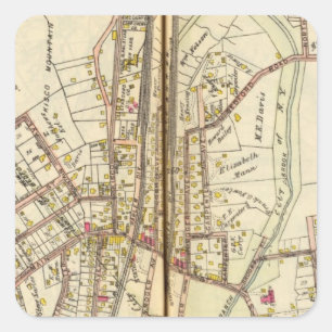 Pegatina Cuadrada Mt. Kisco, Nueva York