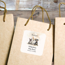 Muchacho cachorro perro clava Baby Shower Gracias