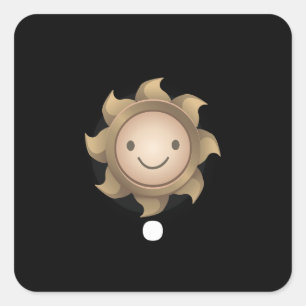 Pegatina Cuadrada Muebles de brillo lámpara de pared solar