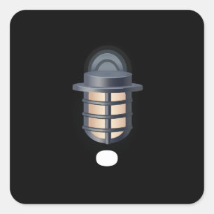 Pegatina Cuadrada Muebles de vidrio lámpara de pared de aluminio