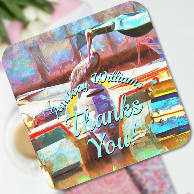 Pegatina Cuadrada Muelle Los Peines Gracias Pelican 0463 (Subido por el creador)