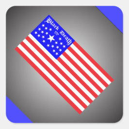 Pegatina Cuadrada Muerte Negra 777 - Liberados