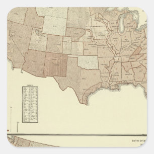 Pegatina Cuadrada Muertes, tos ferina, sarampión
