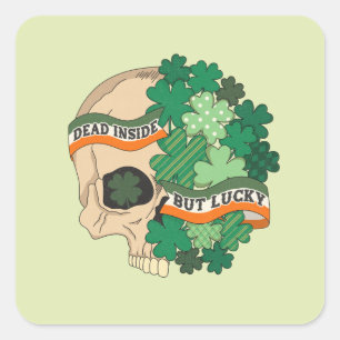 Pegatina Cuadrada Muertos dentro de St Patrick's