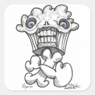 PEGATINA CUADRADA MUFFYN