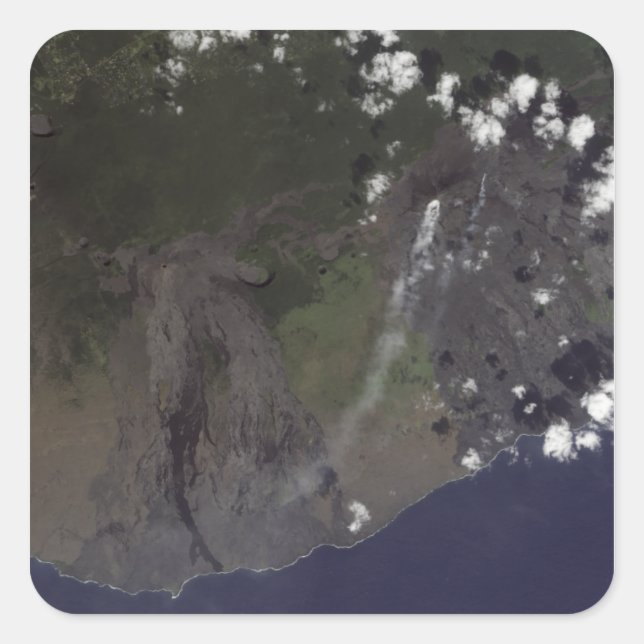 Pegatina Cuadrada Múltiples columnas caen hacia el suroeste (Anverso)