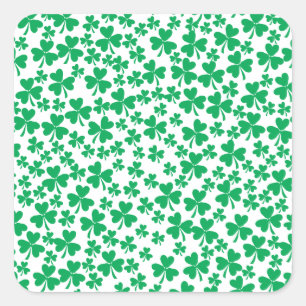 Pegatina Cuadrada Múltiples Shamrock