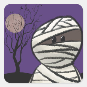 Pegatina Cuadrada Mummy