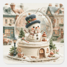 Muñeco de Nieve Adorable en Globo de Nieve