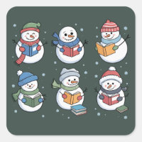 Muñeco de Nieve Amante de Libros Regalo de Maestro