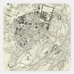 Pegatina Cuadrada Múnich, Alemania