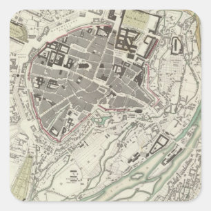 Pegatina Cuadrada Munich Muenchen