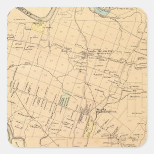 Pegatina Cuadrada Municipio de Cranberry