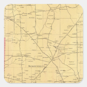 Pegatina Cuadrada Municipio de Irwin