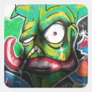 Pegatina Cuadrada Mural en pared