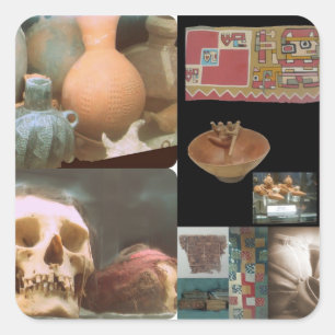 Pegatina Cuadrada Museo de Amano - Lima, Perú