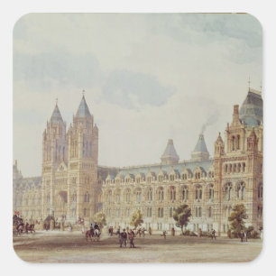 Pegatina Cuadrada Museo de la historia natural