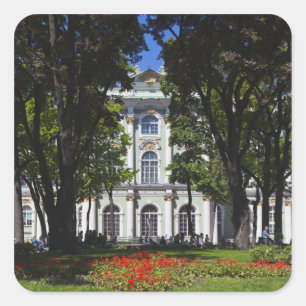 Pegatina Cuadrada Museo del Palacio de Invierno y la Hermitage